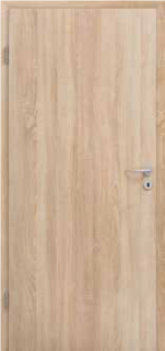 Bytové dveře WAT Klima 3, SK2, s oblou hranou s dřevěnou zárubní B